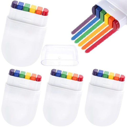 SmallCat 4pcs Pride Face Paint Sticks, Rainbow Face Paint Markers for Gay, Face Paint Crayons, Festival Rainbow Makeup for Face, Body, Women, Men