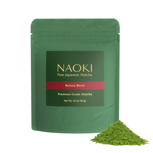 Naoki Matcha Barista Blend - Premium Grade Japanese First Harvest Green Tea Powder (40g / 1.4oz)