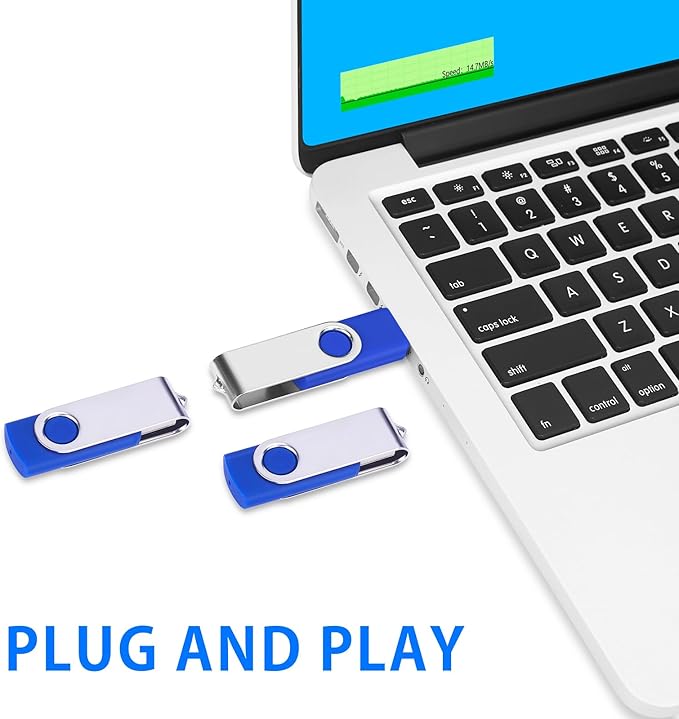 200-Pack of 16GB Bulk Flash Drive EASTBULL FAT32 USB Drive Pack 16G (Blue)