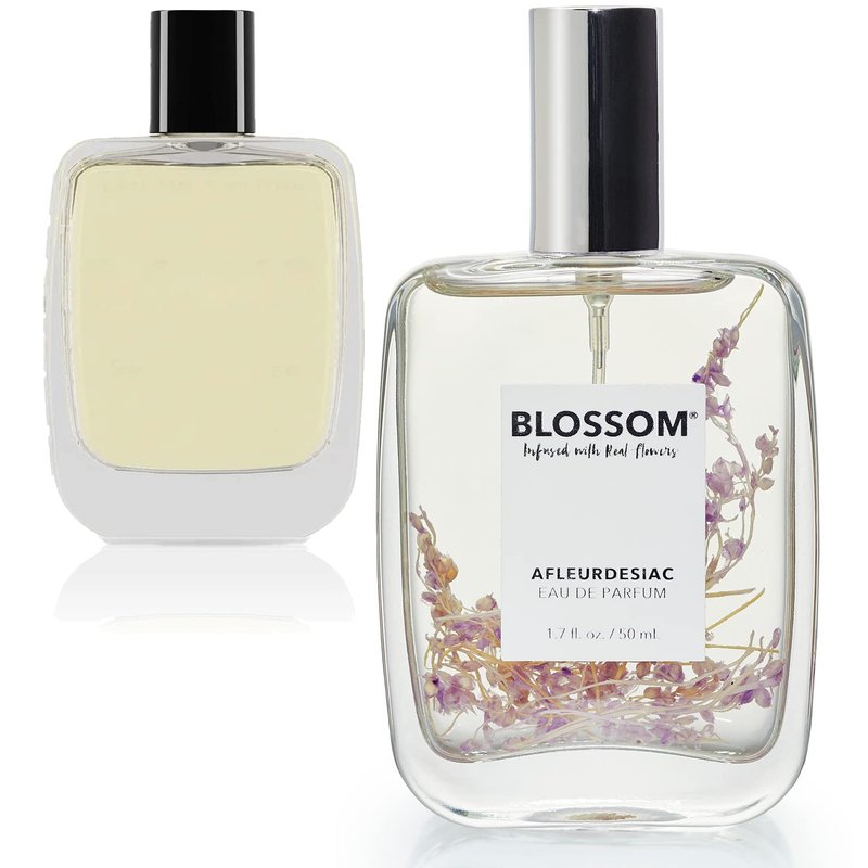 Blossom Roll-On Perfume Oil - Natural Essential Oils & Real Flowers | 2-Pack Lavenderwood & Afleurdesiac