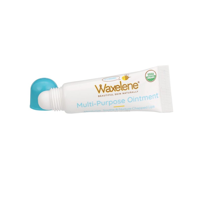 Waxelene Original Lip Tube 3 Piece, Best Lip Balm Ever Organic Calming Multipurpose Ointment Baby Eczema Dry Sensitive Skin Body Hand Face Moisturizer