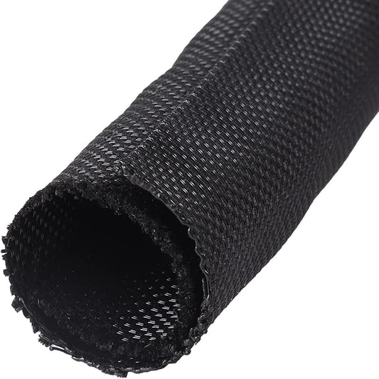 Automotive Wire Sheathing Split Wire Loom Braided Mesh Woven Cable Sleeve for Wires/Cable Cord Protector (1" - 16 Feet)