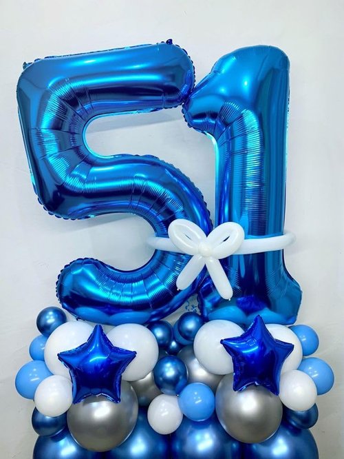 40 Inch Dark Blue Foil Balloon - Happy 25th Birthday Decorations for Women | Large Number 25 Party Supplies