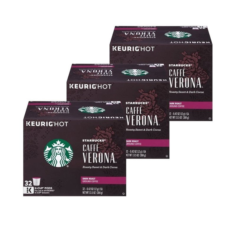 Starbucks Coffee K-Cup Pods, Caffe Verona, 32 CT