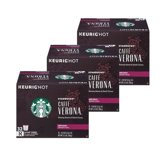 Starbucks Coffee K-Cup Pods, Caffe Verona, 32 CT