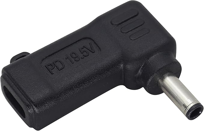HCFeng 90W PD Power Charger Connector Adapter USB C to 4.5mm Laptop Charging Adapter Type C Female to DC 4.5 x 3.0mm Male Plug PD Power Charger Connector for H-P/De-ll[DP-4530]
