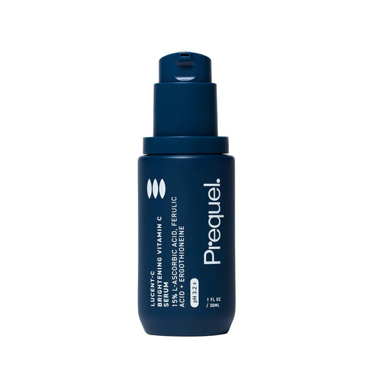 Prequel Skin Lucent-C, Vitamin C Serum for Face. Professional Facial L-Ascorbic Acid, Ferulic Acid Formula with Niacinamide. Clinical Skincare for Luminous Firm Skin. 1oz Pump