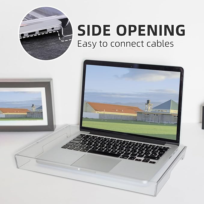UKCOCO 15.6inch Laptop Keyboard Covers Acrylic Keyboard Cover Cat Laptop KeyboardProtector Transparent Protector for Desktop