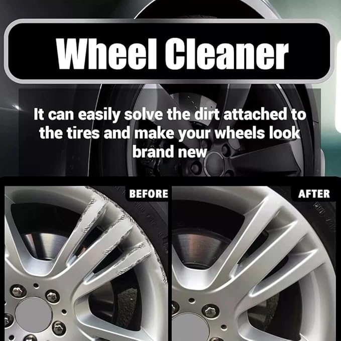 2025 Upgraded Bronze Bomber Wheel Cleaner, Tire Cleaner,- Safe on Chrome and All Wheel Finishes - Brake Dust, Dirt, Browning, Grease, and Grime Remover (US Stock) (8)