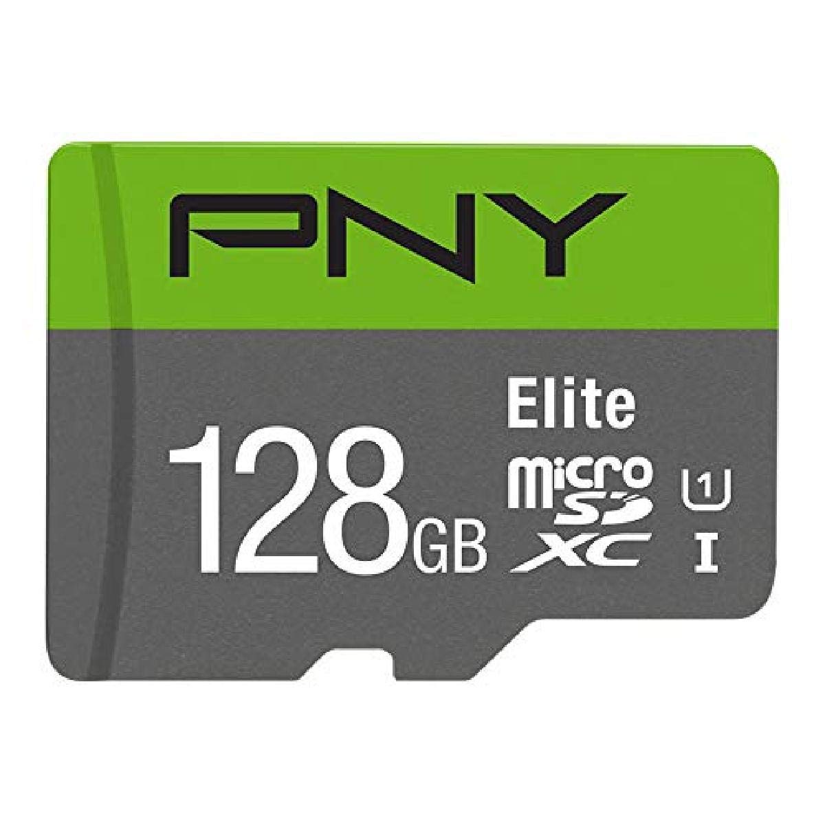PNY 128GB Elite Class 10 U1 microSDXC Flash Memory Card - 100MB/s, Class 10, U1, Full HD, UHS-I, Micro SD (Pack of 1)