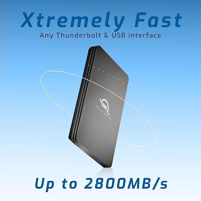 OWC, 480Gb, Envoy Pro Fx, Thunderbolt 3 + USB-C, Portable Nvme Ssd