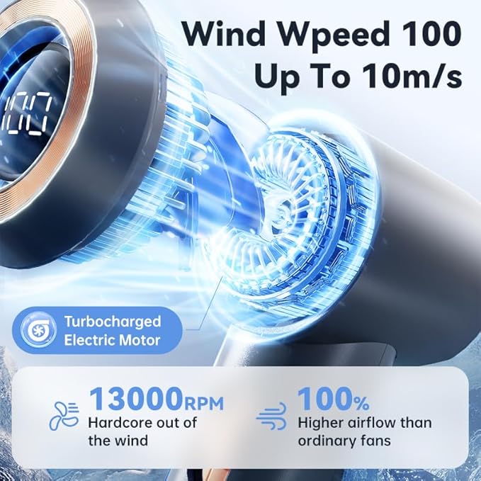 MUXNW Portable Fan For Travel Mini: Small Pocket Handheld Personal Rechargeable Battery Operated USB High Speed Keeping Cool In Hot Weather Summer Beach For Women (gray)