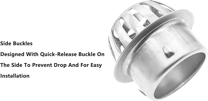 Roof Floor Drain,SAFYY 304 Stainless Steel Roof Drain Dome,Balcony Roof Dome Drain Cover,Yard Outdoor Anti Blocking Strainer,Gardens Gutter Cleaning Tool,Rain Bucket Drainage Parts (1, 83mm/3.3")