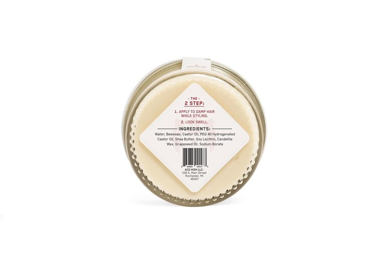 Ace High Pomade - Strong Hold, Natural Shine, Water-Based | 4oz Unscented