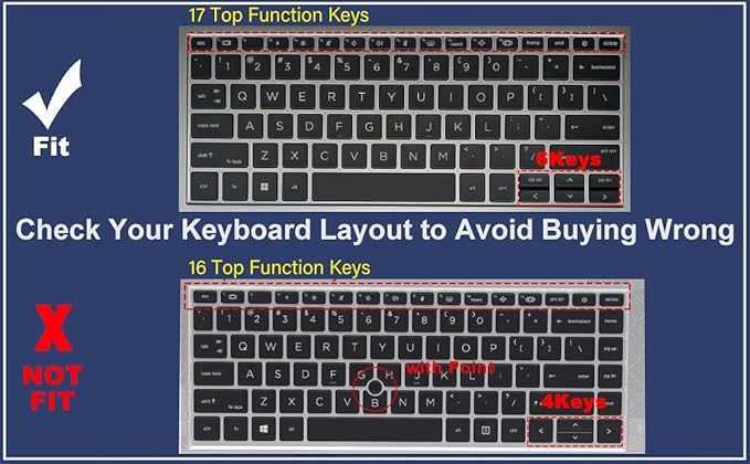 Colorful Keyboard Cover for HP EliteBook 830 835 840 845 1040 G9 G10 2025 2024 2023 2022 13.3 14 inch Laptop Accessories Keyboard Protective Skin (Not fit The 830/840/845/1040 G11 G8 G7 G6 G5 G4 G3)