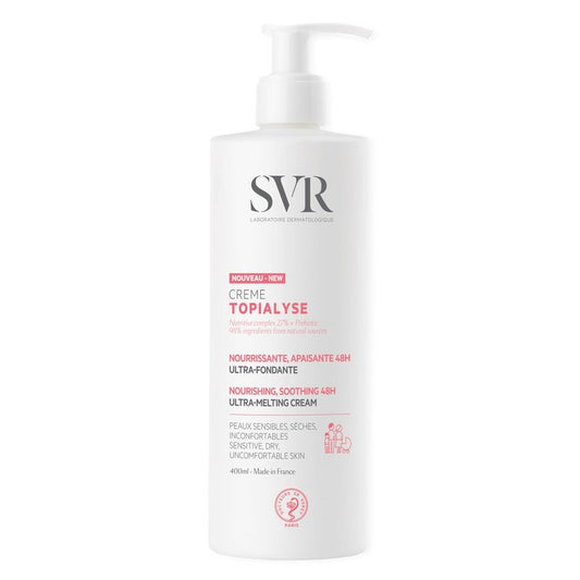 SVR - Topialyse Cream - For Sensitive Skin Relief - Gentle Body & Face Moisturizer for Dry Skin - Restores the Skin Barrier - Provides 48-Hour Hydration - Dermatologically Tested - 13.5 fl.oz