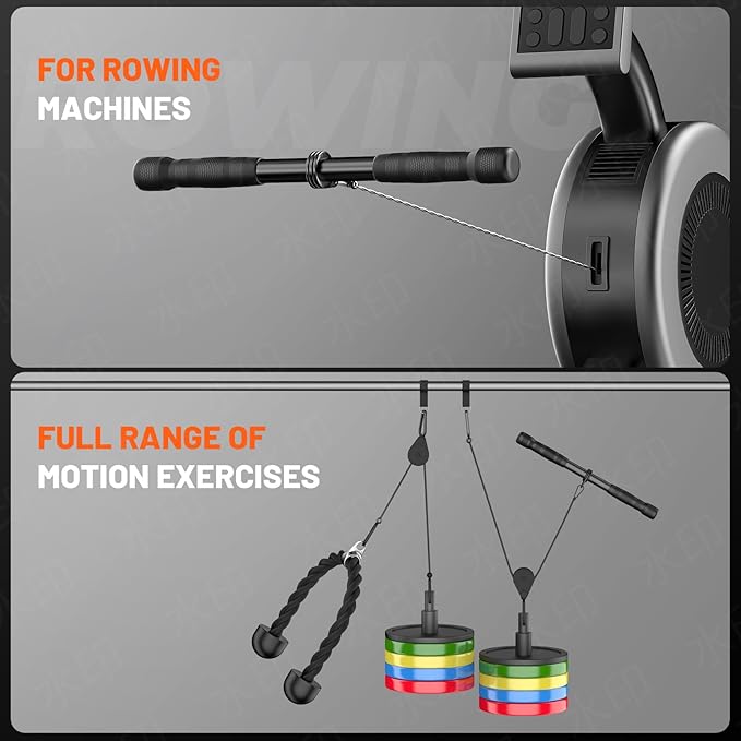 JOTUPLUN Cable Machine Attachment for Home Gym, Tricep Press LAT Pull Down Attachment, Cable Machine Accessories, Tricep Press Down Cable Attachment