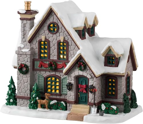 Lemax White Christmas Figurine - Charming Holiday Decor for Festive Celebrations