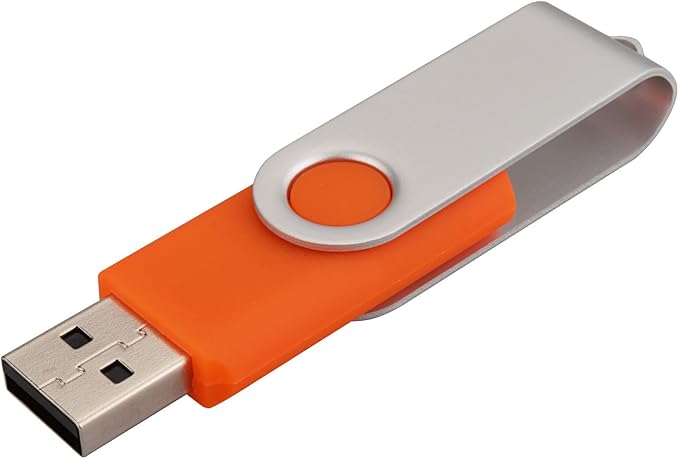 KALSAN 50 Pack 8GB USB Flash Drives - 50 Pack USB 2.0 Memory Sticks - Orange