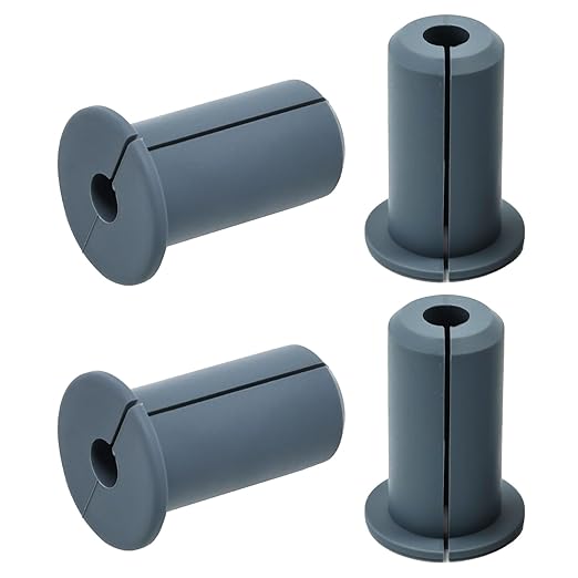 EASYEAH 4pc Starlink Cable Grommet 3/4" Silicone Waterproof Wall Hole Pass Through Split Cable Bushings for TV Wire Ethernet Cord, Starlink Cable Routing Kit Accessories,38mm/1.5"Ht, Grey