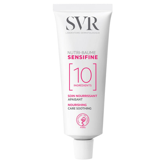 SVR - Sensifine Nutri-Balm - Soothing Moisturizer for Sensitive & Ultra-Sensitive Skin Relief - Face Cream - 24-Hour Hydration - for Hypoallergenic Use - 95% Naturally-Derived Ingredients - 1.3 fl.oz