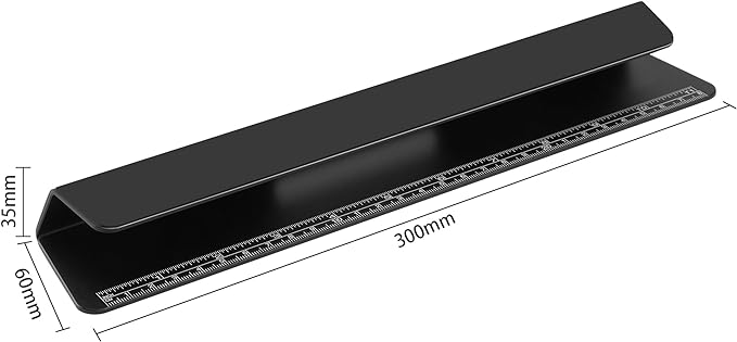 Psitek Portable Laptop Wedge Airflow Cooling Stand, Aluminium Laptops Feet Legs Improved Ergonomics, Stability, and Versatility - Compatible with MacBook and All Laptop, with Ruler