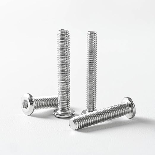 5/16-18 x 2" (10 Pack) Flat Head Hex Socket Cap Screws Bolts, 304 Stainless Steel 18-8, Hex Drive, Bright Finish, Fully Machine Thread