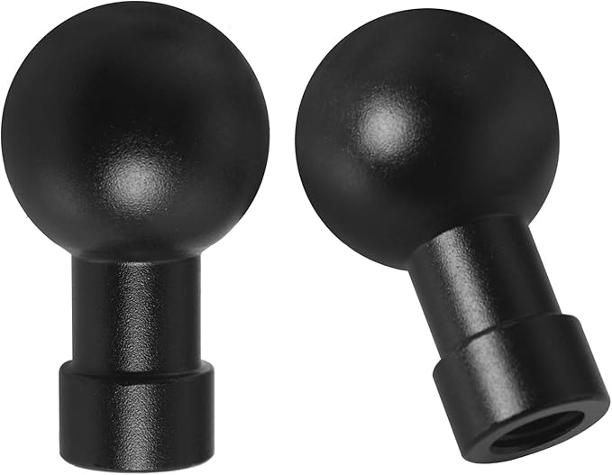 LUORNG 2PCS Ball Head to 1/4 Female Photo Bracket Conversion Accessories Aluminium Alloy 17mm Direct Broadcast Bracket Accessories Mobile Phone Mounting Bracket for Camera Mobile Phone GPS