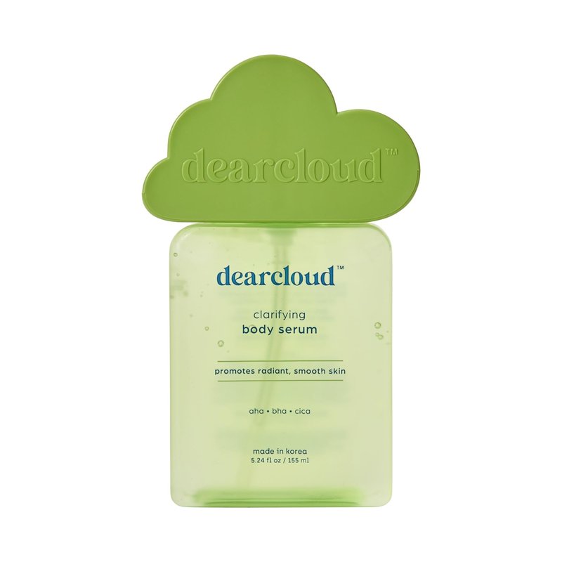dearcloud Clarifying Body Serum – AHA, BHA, & Cica Korean Skincare for Radiant Skin - Korean skin care body serum for smooth, clear skin (5.24 fl oz)