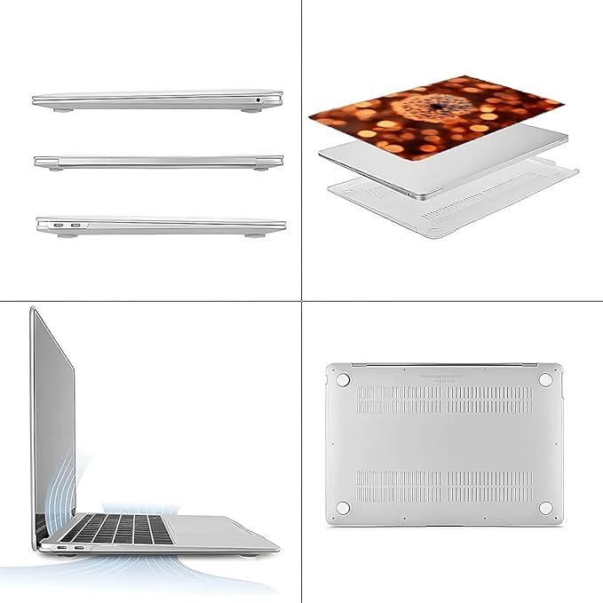COTAIL Compatible with MacBook Air 13.3 13.6 Inch Case 2022 2021 2020 2019 Plastic Hard Shell Case Cover,13.3 Air (A1932/A2179/A2337), Dandelion