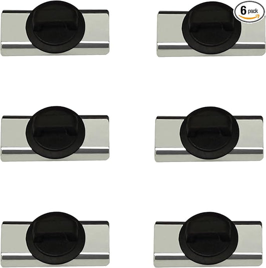 CNHABAGU Magnet Zip Tie Mount Magnetic Zip Ties Mount Holder Strong 1-Second Magnetic Snap Installation Heavy-Duty Waterproof Cable Tie Mounts for Car Boat Workshop Industrial Organizing (6 Piece)