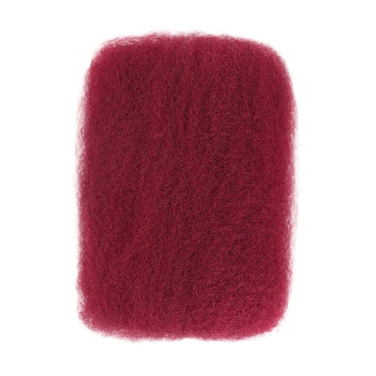 Afro Kinkys Bulk Human Hair 12 Inch 50g/Pack - Afro Kinky-Curly Human Hair Bulk For Mini Twist, Dreadlocks Extensions, Locs Repair & Braiding, 100% Human Hair 99J Burgundy