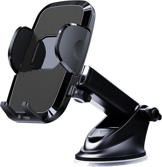 [Military-grade Construction] Phone Holders for Your Car【Upgraded Suction & Clip】Cell Smartphone Mount Universal Windshield Dashboard Vent Stand Truck Cradle for iPhone 17 Pro Max 16 15 Samsung