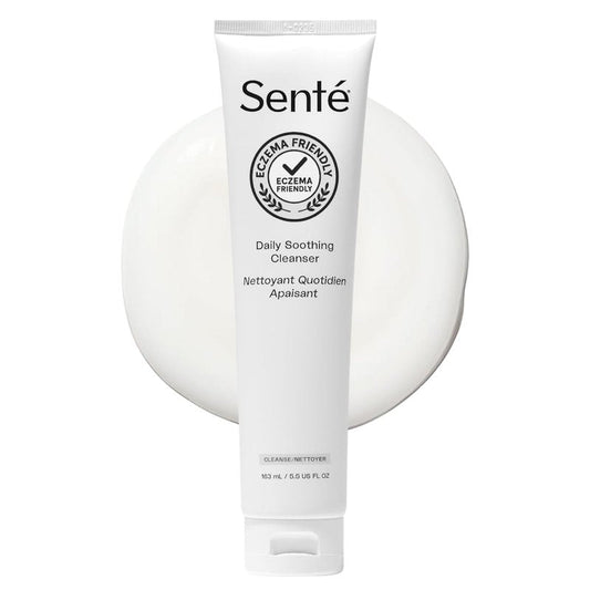 Sente Daily Soothing Facial Cleanser For Dry and Sensitive Skin | Gently Removes Oil, Impurities and Makeup | with Vitamin E | 5.5 Fl Oz