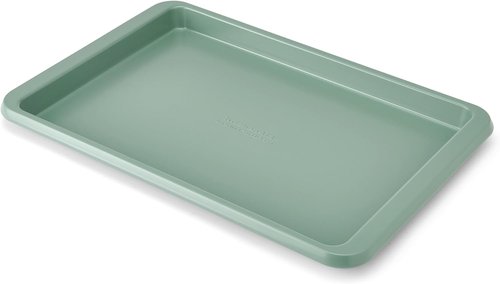 KitchenAid Baking Sheet - Nonstick Swiss Engineered Aluminized Steel, Dishwasher Safe, 9 x 13 Inch, Cardamom