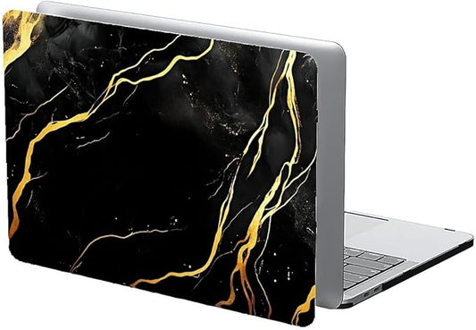 COTAIL Compatible with MacBook Air 13.3 13.6 Inch Case 2022 2021 2020 2019 Plastic Hard Shell Case Cover,13.6 Air (A2681) M2 2022, Black Marble