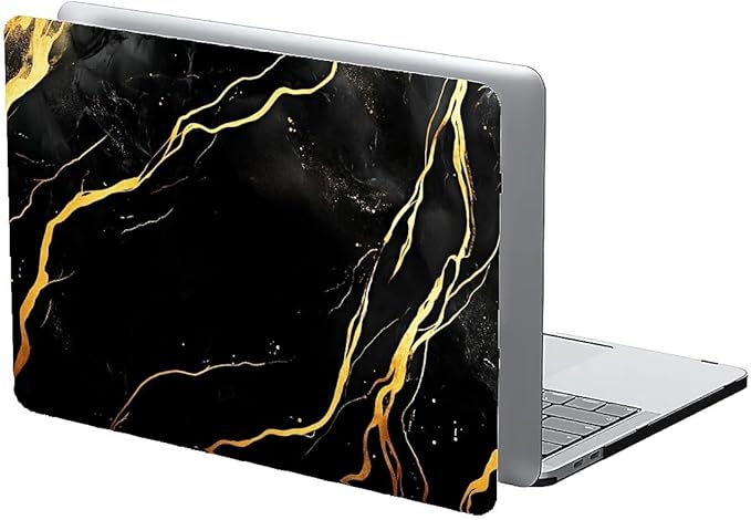 COTAIL Compatible with MacBook Air 13.3 13.6 Inch Case 2022 2021 2020 2019 Plastic Hard Shell Case Cover,13.3 Pro(A1706/A1708/A1989/A2159/A2289/A2338), Black Marble