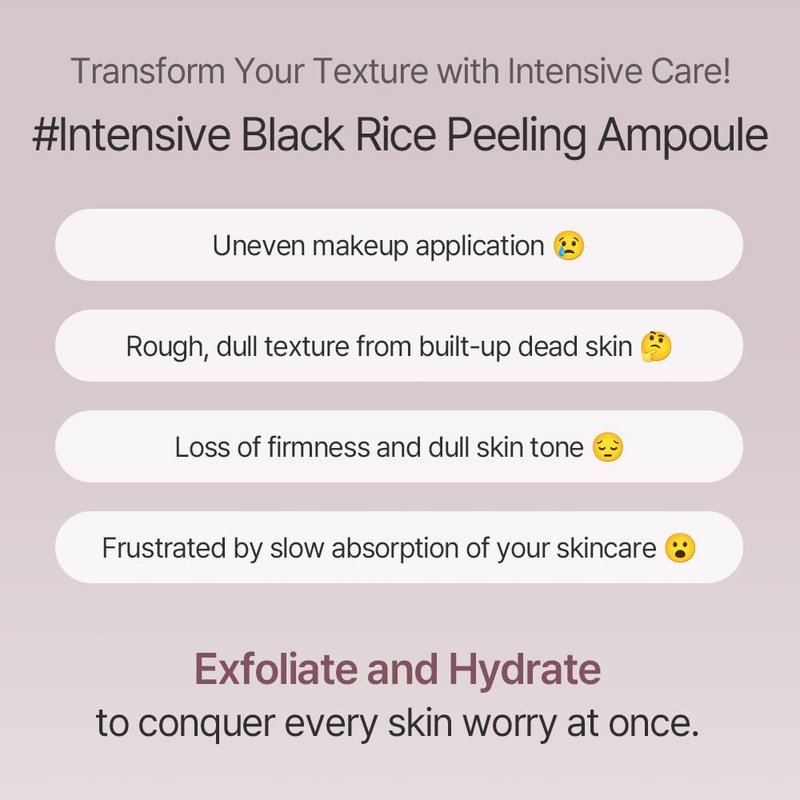 mixsoon Peeling Ampoule - Black rice exfoliant, Gentle Exfoliating Serum for Smooth, Radiant Skin, Dead Skin Cells Remover 100ml / 3.38 fl.oz. Korean Glass Skin Care