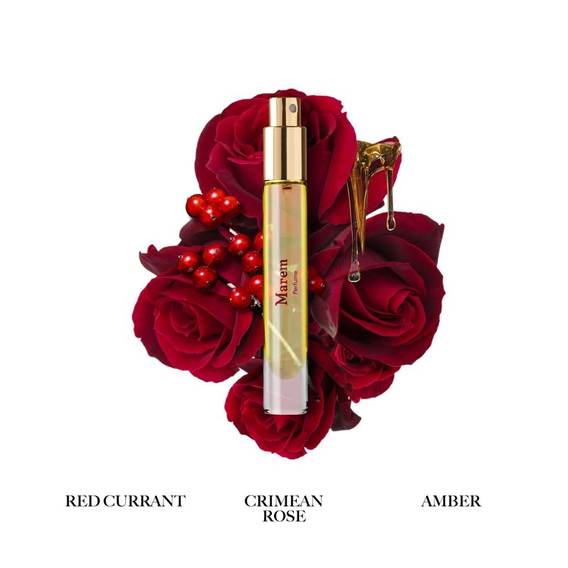 Caswell-Massey Marem Perfume Spray, Floral Perfume Scented with Rose, Citrus & Amber, Fragrance for Women, 0.25 Ounces