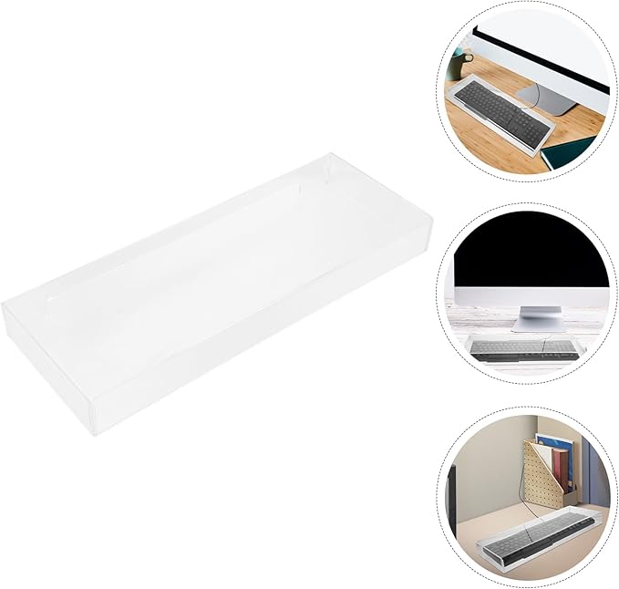 Acrylic Keyboard Cover Water Protective Case for Household Keyboards Transparent Keyboard Accessory for Standard and Mechanical Keyboards