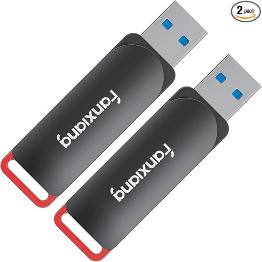 fanxiang 2 Pack 64GB USB Flash Drive, Metal Thumb Drives, USB 3.2 Up to 200MB/s Type A Memory Stick for Storage and Backup, F309