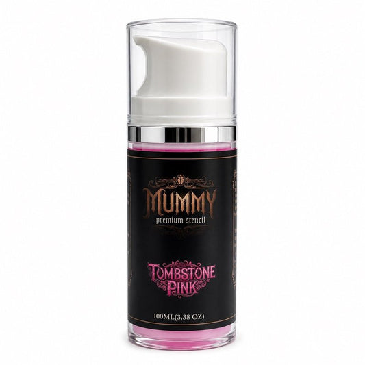 Mummy Tattoo Stencil Transfer Gel, Fast Clear Long Lasting, Pink 3.38oz