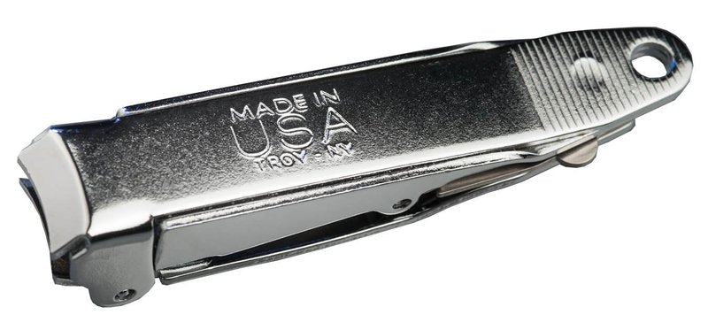 No-Mes Fingernail Clipper - Catches Clippings & Built-In Nail File | Made in USA