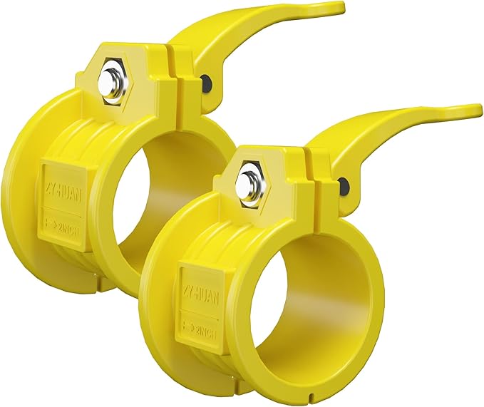 ZY-HUAN Olympic Barbell Clamps 2 inch Adjustable Barbell Clips Quick Release Pair of Locking Weight Clips for Bars