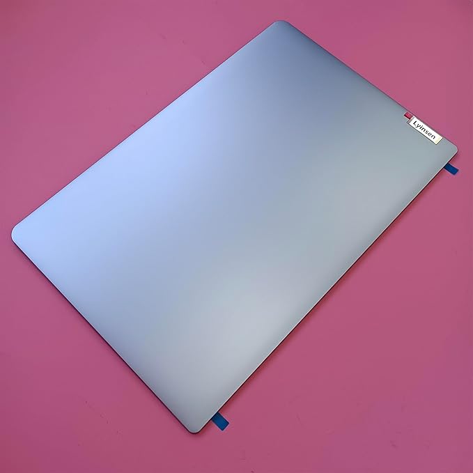Lyinsen Replacement Laptop LCD Cover Back Rear Top Lid Bezel Hinges with Hinge Cover for Lenovo IdeaPad 1 15ADA7 1 15AMN7 5CB1F36621 5B30S19034 5H50S29036 5CB1F36618 Silver
