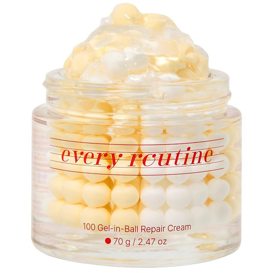 Hydrating Gel-in-Ball Repair Cream - Plumping & Soothing Daily Moisturizer with Cica & Hyaluronic Acid | 70g / 2.47oz