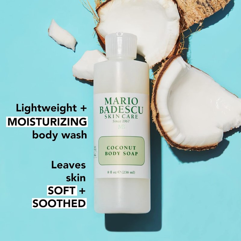 Coconut Body Wash & Body Butter Bundle - Hydrating Shower Gel & Moisturizing Cream for Soft Skin | Summer Essentials