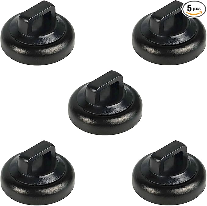 CNHABAGU Magnetic Cable Clips Multipurpose Zip Ties Mount Base Holder Black Wire Cable Holder Management for Home Office Marine Electrical Wiring (Black, 5 Piece)
