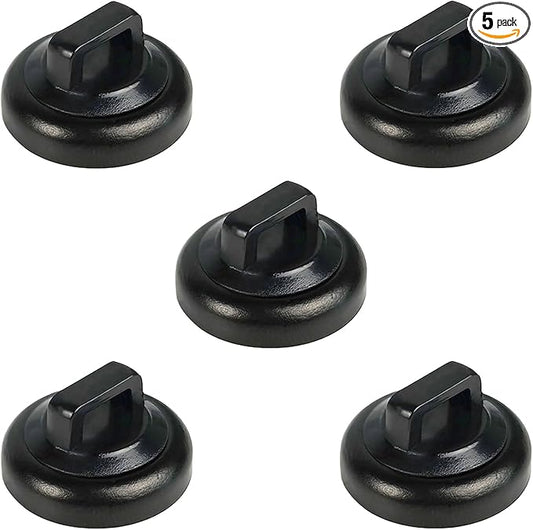 CNHABAGU Magnetic Cable Clips Multipurpose Zip Ties Mount Base Holder Black Wire Cable Holder Management for Home Office Marine Electrical Wiring (Black, 5 Piece)