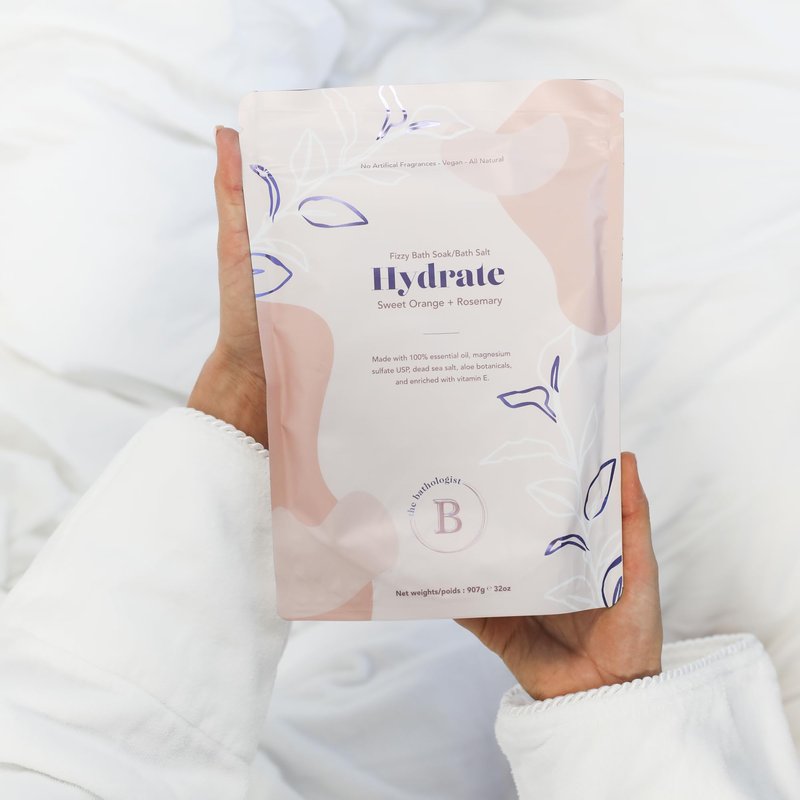 The Bathologist Sleep Fizzy, Lavender & Fresh Mint Bath Soak, Made with Magnesium Sulfate, Dead Sea Salt & Aloe Botanicals, for Restful Sleep and Stress Relief, Approximately 5 Baths, 32 oz